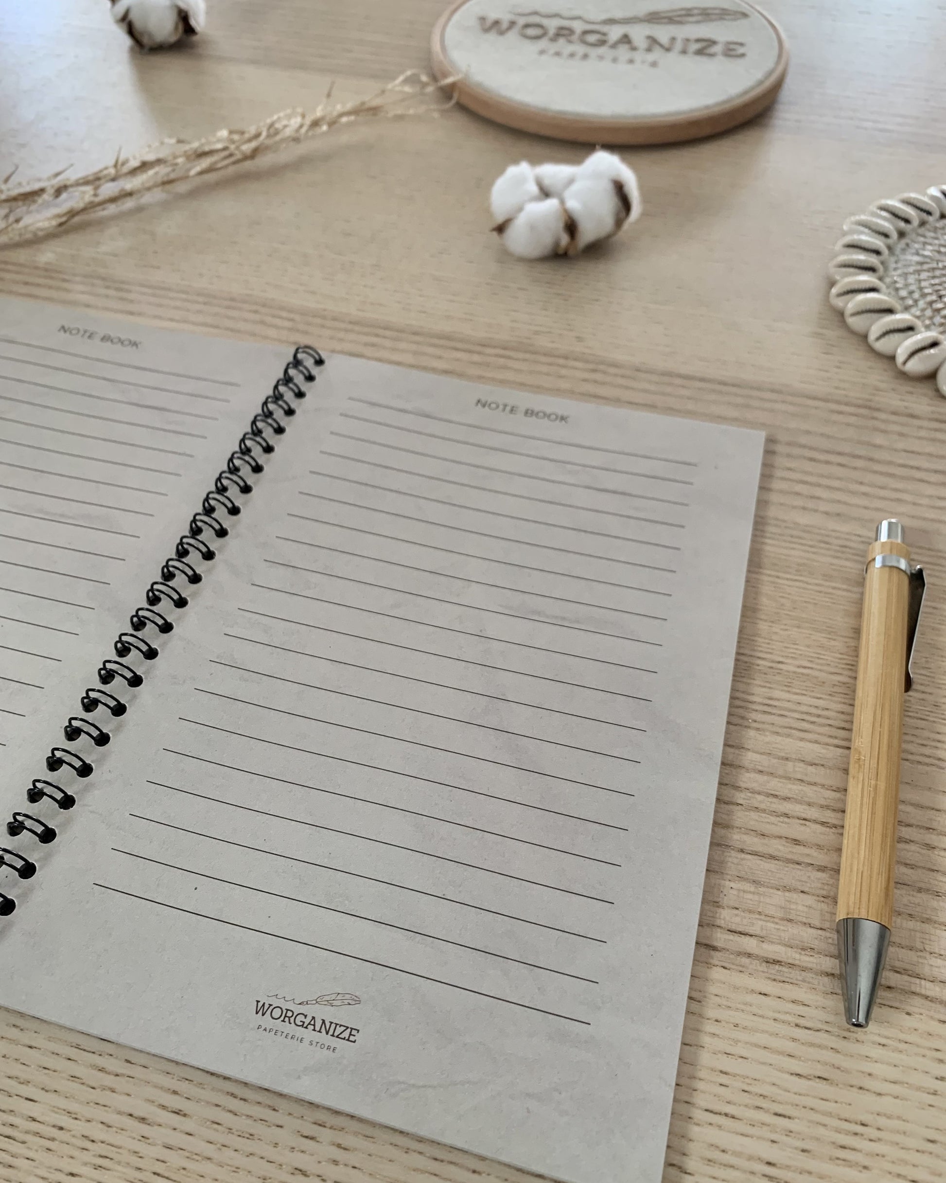NoteBook - B2B de Worganize, la papeterie minimaliste d'organisation